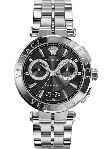 versace ve1d01520|Versace Men's Swiss Chronograph Aion Stainless Steel Bracelet .